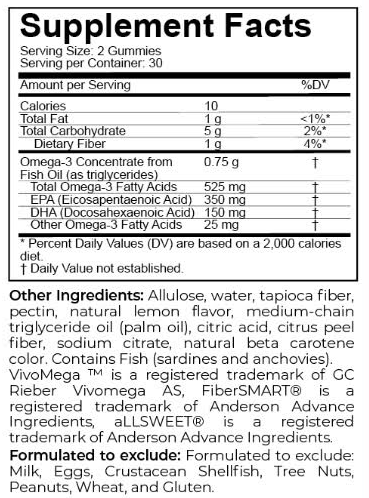Brain Candy (For Kids) - Omega-3, EPA & DHA Sugar-Free Gummies