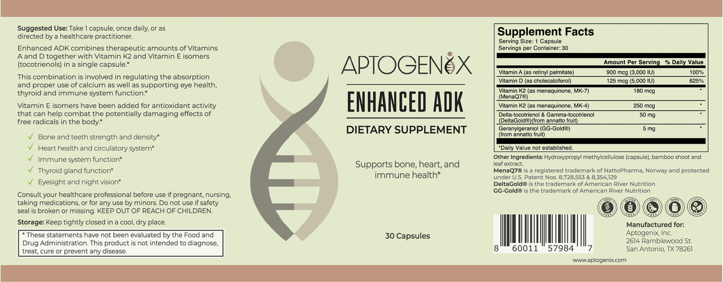 Aptogenix Enhanced ADK (30 Capsules)